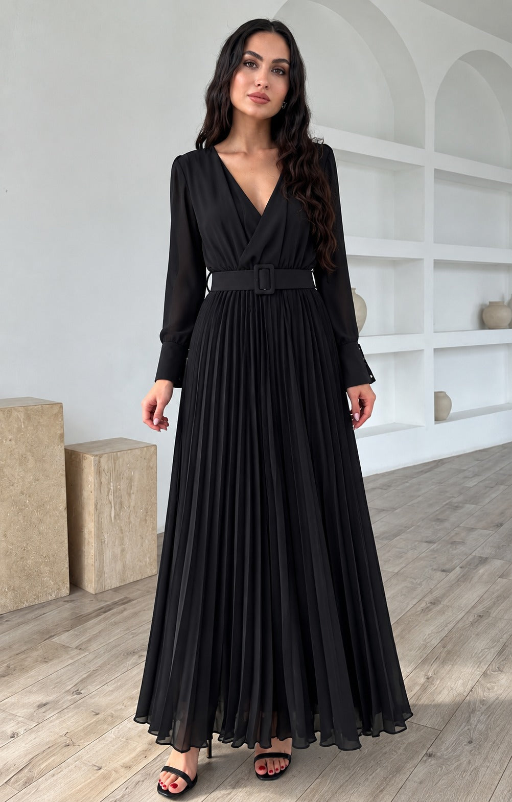 Maxi Vestido Plisado