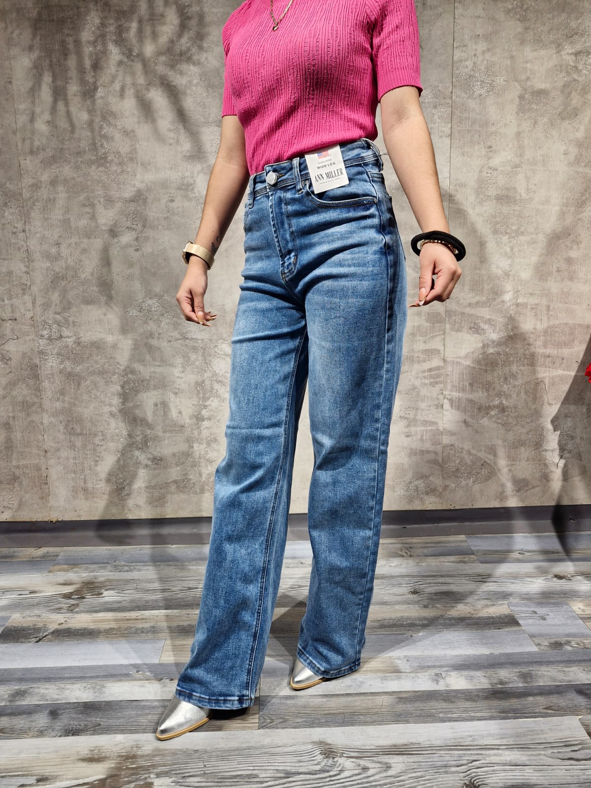 Pantalon Roge Mujer Talla Separada Corte Recto Mezclilla Clara Para Uso Diario Casual Elegante Tendencia Viral Moda Mexicana Femenina Denim Mezclilla Jeans