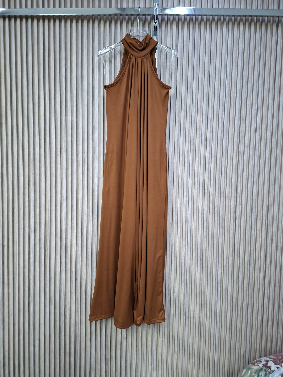 Boho Cuello alto  Brush Unitalla Casual Elegante Para el Dia a Dia Largo Para Talla Petit y Curvy