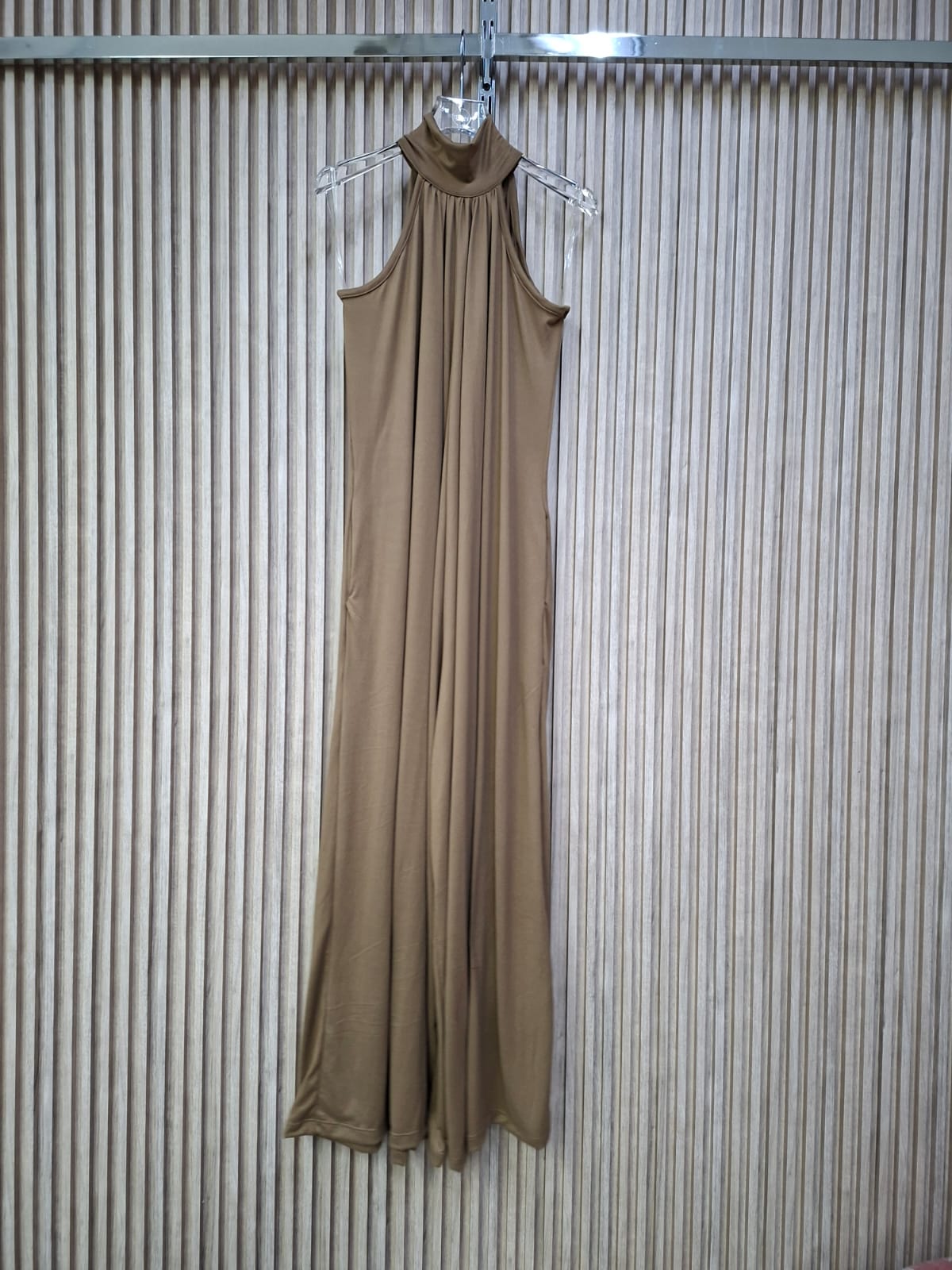 Boho Cuello alto  Brush Unitalla Casual Elegante Para el Dia a Dia Largo Para Talla Petit y Curvy