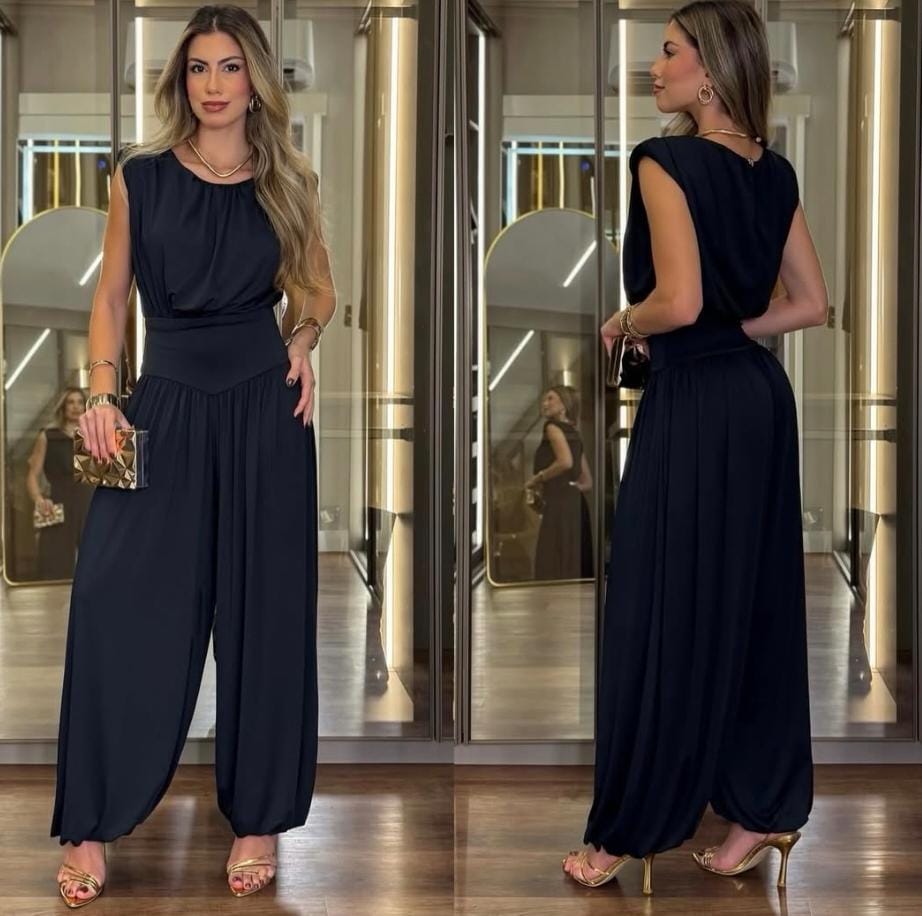 Palazzo Imperio Hombreras. Modelo Elegante Y Comodo, Que Te Hara Sentir Libre, Poderosa Y Fresca, Esta Hecho De Tela Brush Calida Y Suave, Es Super Femenino, Ideal Para Eventos Donde Te Puedas Sentir Sofisticada.
