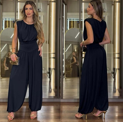 Palazzo Imperio Hombreras. Modelo Elegante Y Comodo, Que Te Hara Sentir Libre, Poderosa Y Fresca, Esta Hecho De Tela Brush Calida Y Suave, Es Super Femenino, Ideal Para Eventos Donde Te Puedas Sentir Sofisticada.