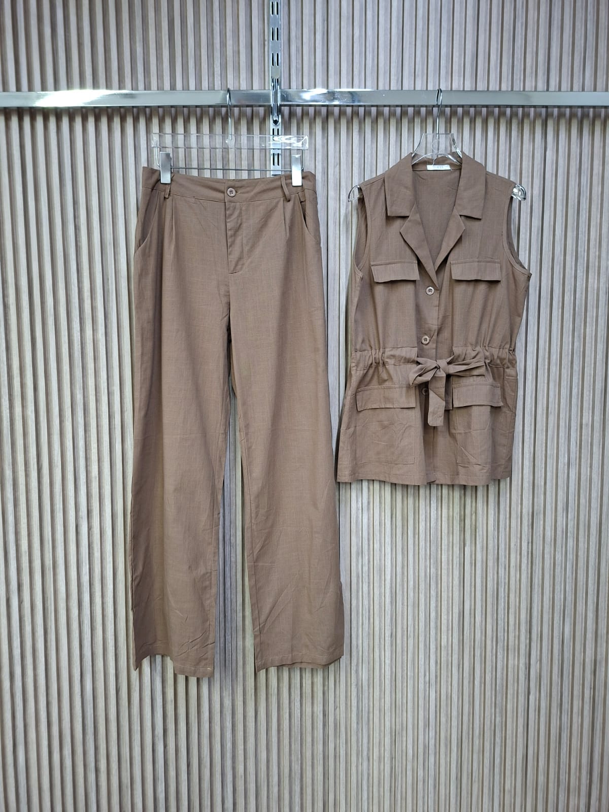 Set Lino 725 Brenda. Modelo Fresco, Comodo, Moda Mexicana, Casual, Elegante, Para Sentirte Libre Y Tu Misma.