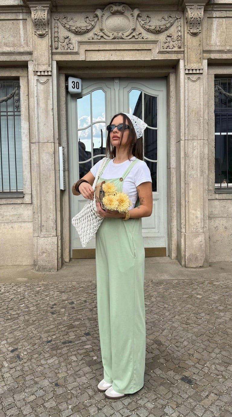 Overol Thalia De Algodón Suave.