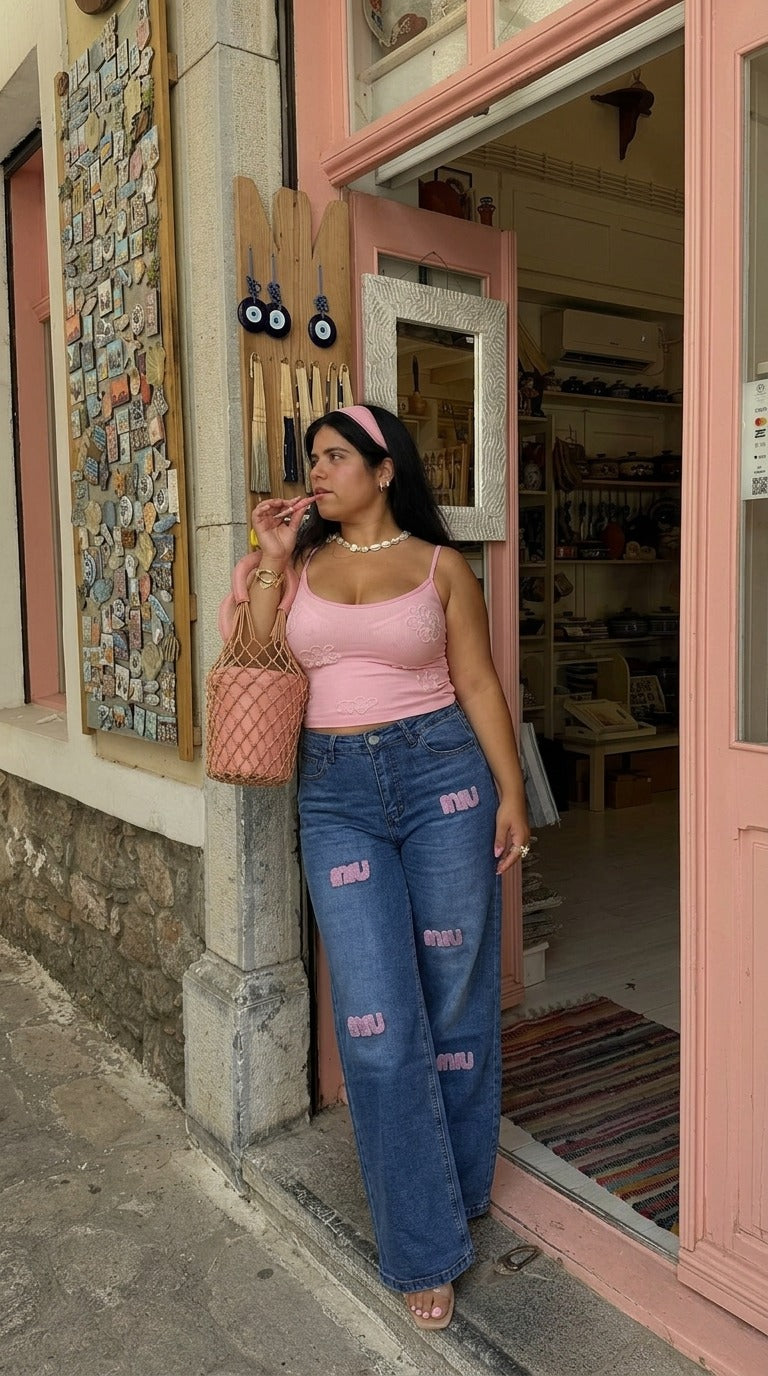 Pantalon MIU Denim Oscuro