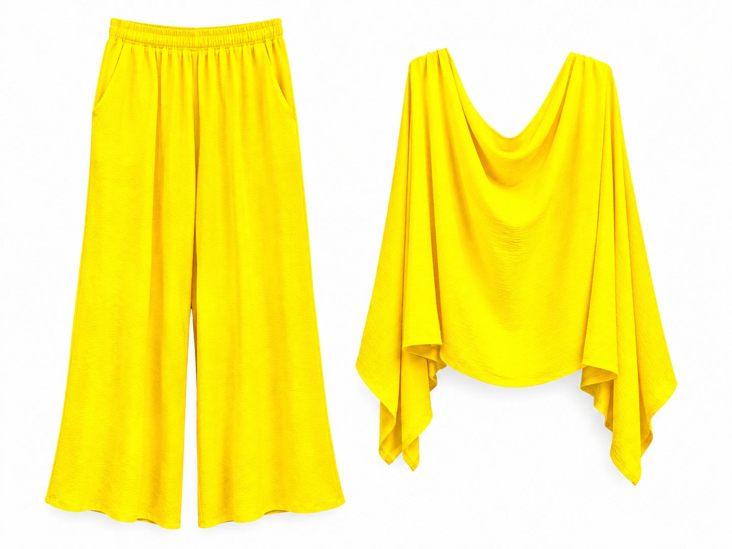 Set Sprint De 3 Piezas Oversize: Pantalón, Crop Top Y Capa.