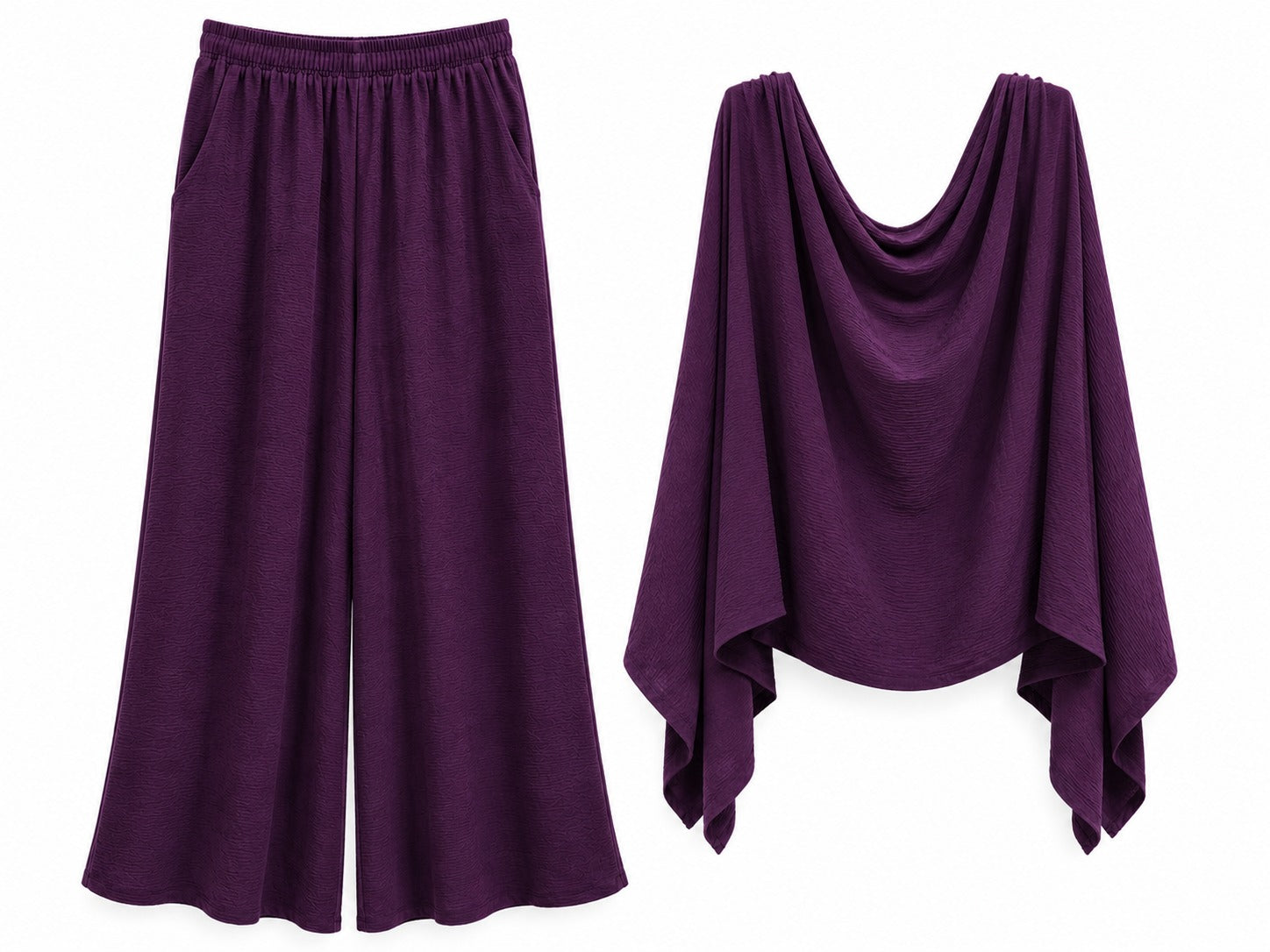 Set Sprint De 3 Piezas Oversize: Pantalón, Crop Top Y Capa.
