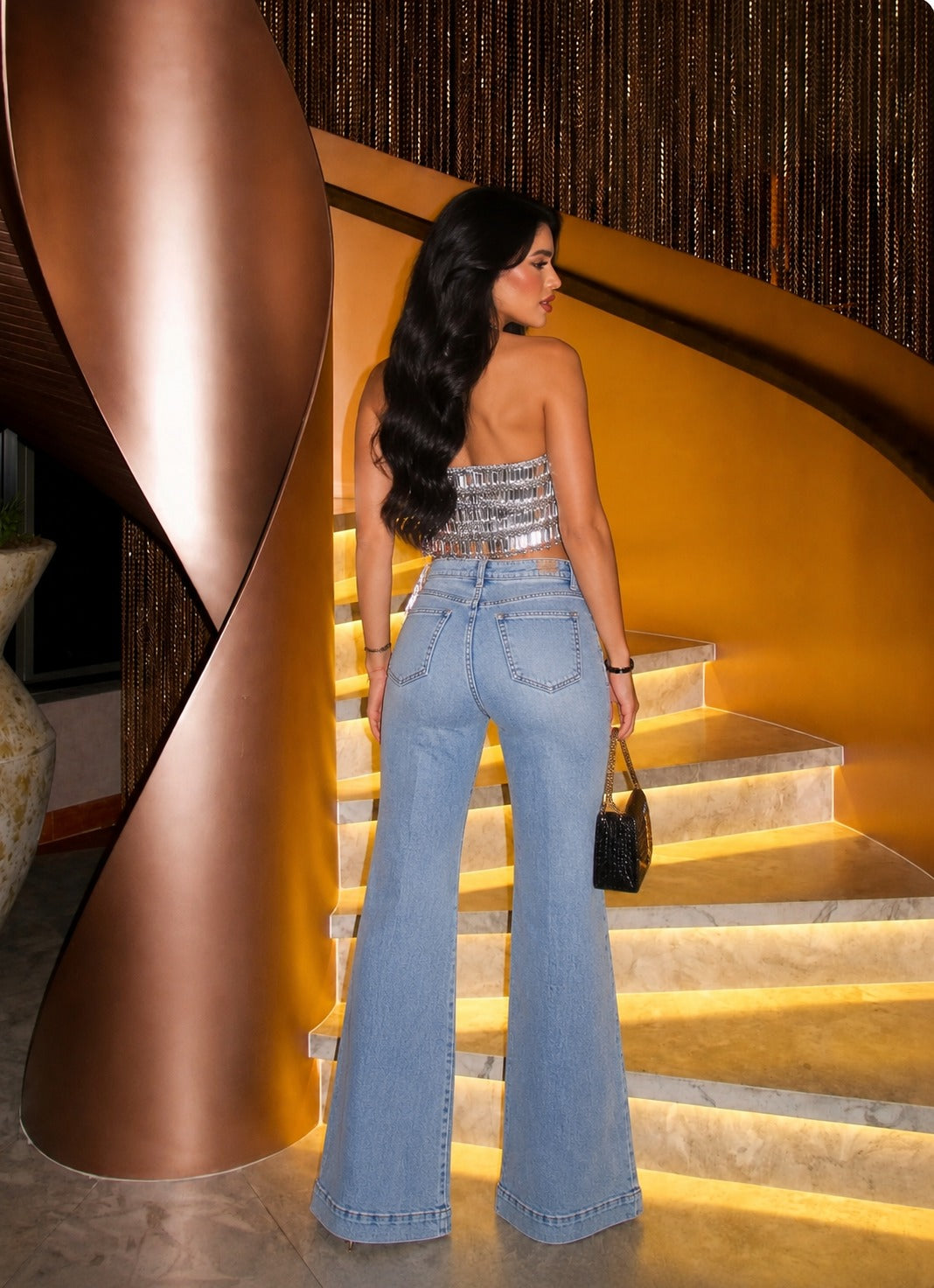 Pantalón Celine De Mezclilla