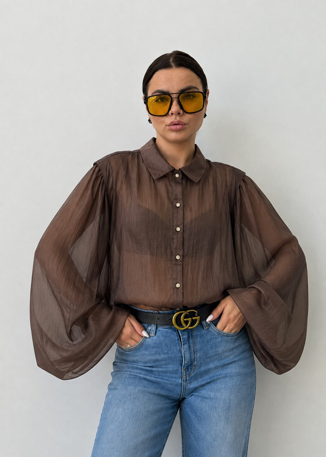 Blusa Fiore Organza.