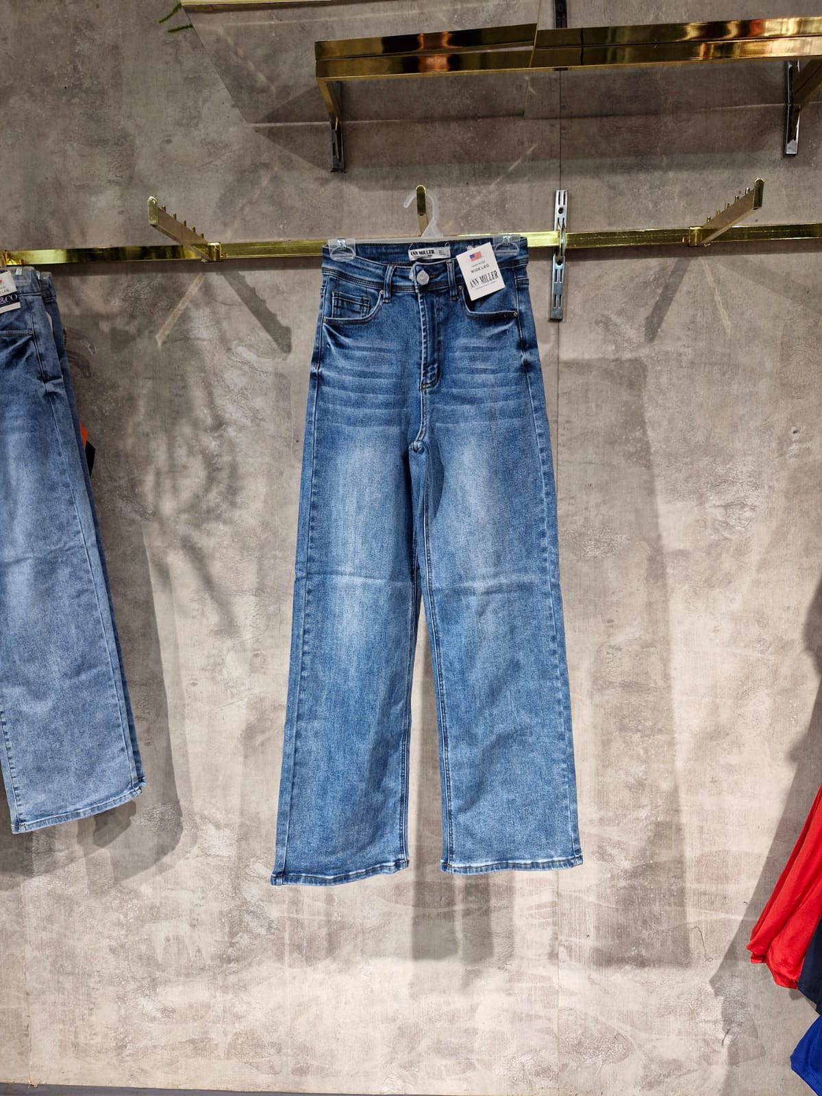 Pantalon Roge Mujer Talla Separada Corte Recto Mezclilla Clara Para Uso Diario Casual Elegante Tendencia Viral Moda Mexicana Femenina Denim Mezclilla Jeans