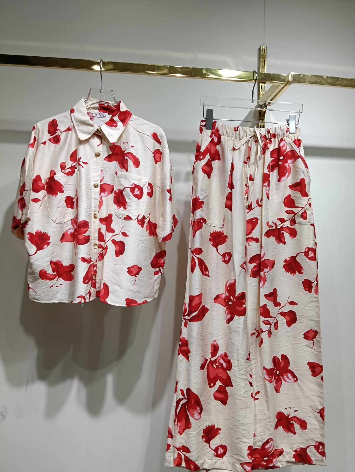 Set Claudia 0007 2pzs Camisa Con Pantalon Unitalla Ideal Para el dia a dia ocasiones al aire libre