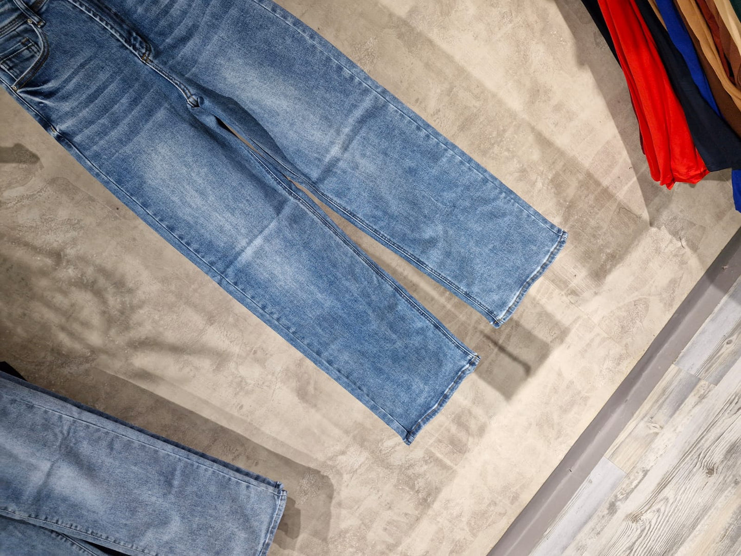 Pantalon Roge Mujer Talla Separada Corte Recto Mezclilla Clara Para Uso Diario Casual Elegante Tendencia Viral Moda Mexicana Femenina Denim Mezclilla Jeans